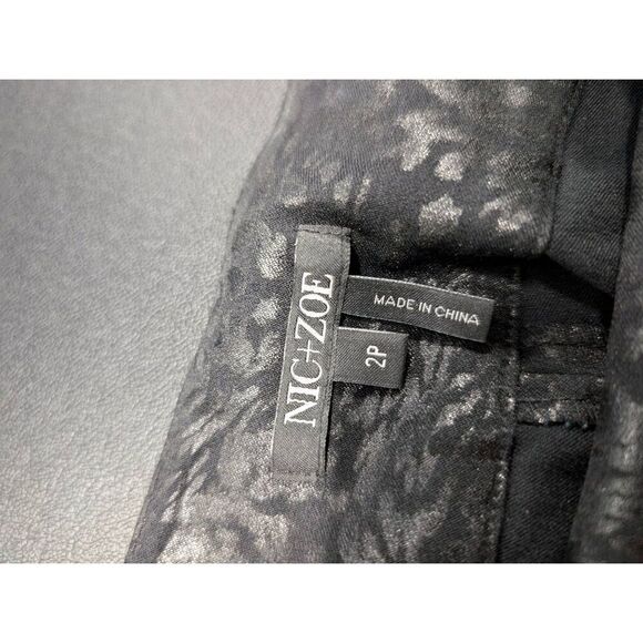 Nic + Zoe Black Animal Print Leggings - Picture 5 of 7